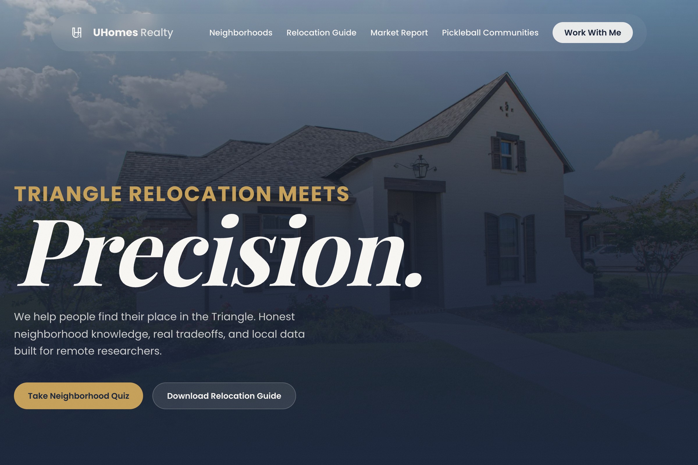 UHomes Realty website screenshot